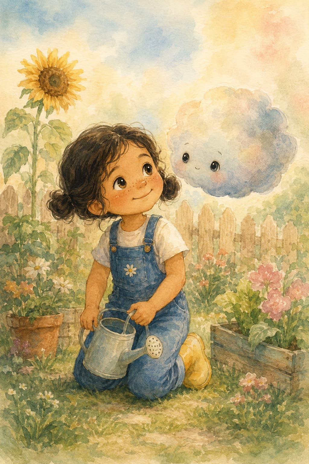 Portada de «Mila y la Lluvia Tímida»