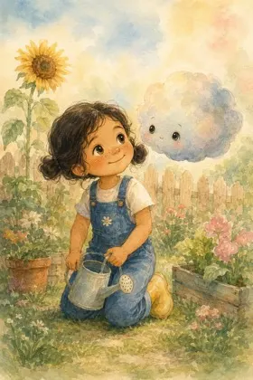 Mila y la lluvia tímida